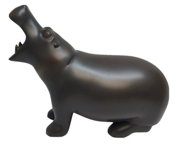 Contemporary Minimalist Artist Hippopotamus by Francois Pompon Statues